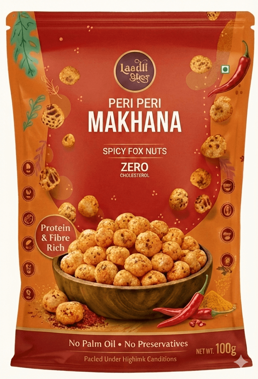 Peri Peri Makhana - Premium Quality by Laadli Bhog